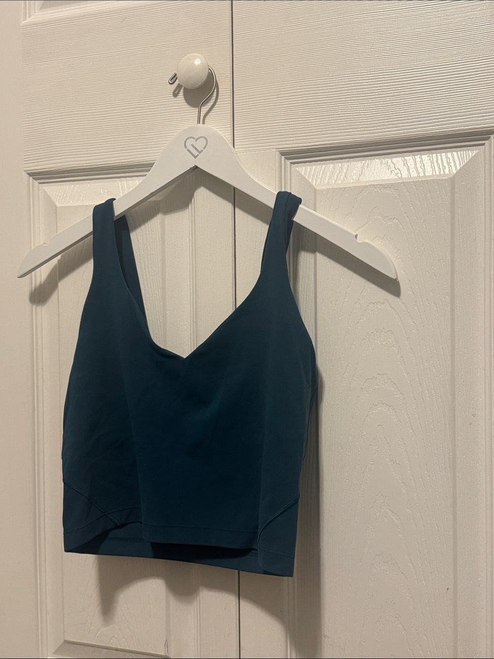 lululemon athletica Deep Teal V-Neck Sleep Crop Tank